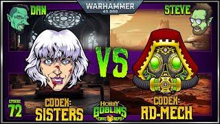 NEW Adepta Sororitas vs Adeptus Mechanicus A Warhammer 40k Battle Report  10th Edition 2000pts