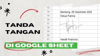 Membuat Tanda Tangan di Google Spreadsheet hanya lewat HP