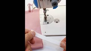 خياطة وتركيب اللاستيك على الردن - sewing sleeves with rubber #خياطة #فصالات #sewing #viral #shorts