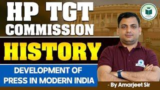 HP TGT Commission 2024 History Development of Press in Modern India  HP TGT History Preparation