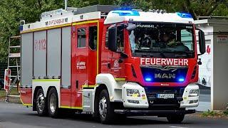 Werkfeuerwehr HENKEL Düsseldorf - Alarmfahrten zu DREI Einsätzen mit LÖSCHZUG & Co.