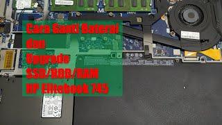 Opsi Upgrade SSD M.2 HDD RAM dan Cara Ganti Baterai Laptop HP Elitebook 745 G3