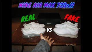 REAL VS FAKE NIKE AIR MAX 720s + on feet and review  Sir Dom