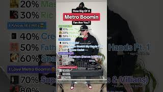 How Big Of A METRO BOOMIN Fan Are You? Song Challenge Like That Mask Off Creepin’ & more