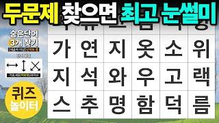 두 문제 찾으면 눈썰미 최고 - 숨은단어찾기치매예방치매테스트단어퀴즈낱말퀴즈