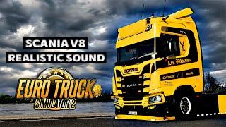 ETS2 Scania V8 Sound Realistic Turbo Engine Mod 1.49