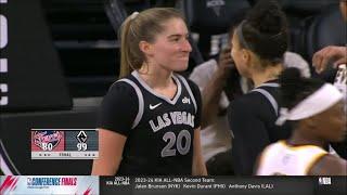  Kate Money Martin Highlights 12pts7reb Off BENCH In Las Vegas Aces Win vs Indiana Fever  WNBA