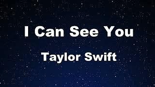 Karaoke I Can See You - Taylor Swift 【No Guide Melody】 Instrumental Lyric