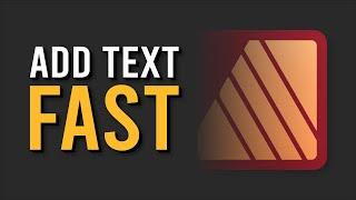 The Best Way to Add Text in Affinity Publisher