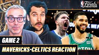 NBA Finals Game 2 Reaction Celtics lead 2-0 vs. Luka Kyrie & Mavericks  Colin Cowherd + Timpf
