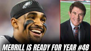 Merrill Reese is PUMPED for Eagles 2024 Season & his 48th Season as the VOICE of the Eagles