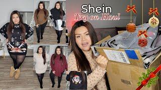 Shein CHRISTMAS Outfit Inspo TRY ON HAUL  Mid\Plus size  2022