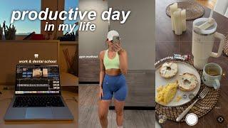 A PRODUCTIVE DAY IN MY LIFE new morning routine dental school + asmr vibes