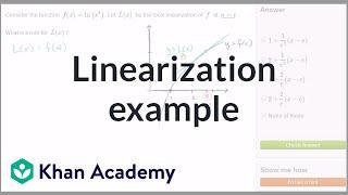 Local linearization example  Derivative applications  Differential Calculus  Khan Academy