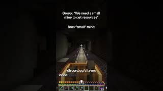 Only a small mine  #minecraft #gaming #memes #vitasmp