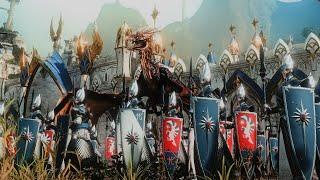 High Elves Vs Chaos Warriors  Battle of Ulthuan Cinematic Battle  Total War Warhammer 3