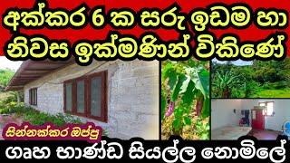 අක්කර 6 ක ඉතා සාරවත් ඉඩම හා නිවස ඉක්මණින් විකිණේ  Agriculture land  Land for sale  House for sale