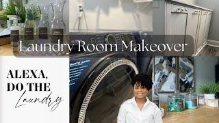 DIY LAUNDRY ROOM MAKEOVER DECORATING  LAUNDRY ROOM ORGANIZATION