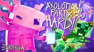 MINECRAFT AXOLOTL RAP  Axolotls Party Hard  Animated Music Video VERSION A