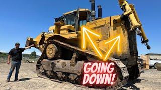 Cat D10R cab and hardnose removal