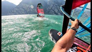 Two generations Slalom sailing @Torbole  Lago di Garda HD