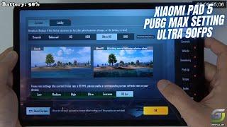 Xiaomi Pad 5 test game PUBG Ultra 90 FPS