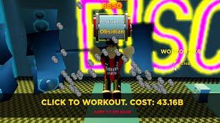 50 Million Strength at Disco on Strongman Simulator Roblox