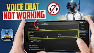 How to Fix PUBG Mobile Voice Chat Not Working on iPhone  PUBG Voice Chat Problem