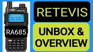 RETEVIS RA685 - DUAL BAND RADIO UNBOX & TEST OVERVIEW