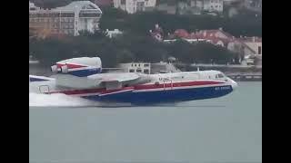 The Beriev Be-200 Altair is a jet-powered amphibious flying boat.