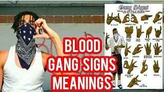 BLOOD GANG SIGNS MEANINGS
