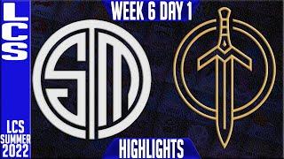 TSM vs GG Highlights  LCS Summer 2022 W6D2  Team Solomid vs Golden Guardians