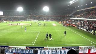 Chelsea warm up before Sparta Prague Away 14022013