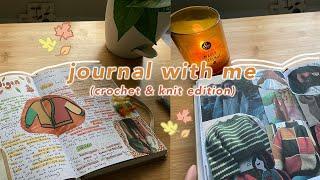 crochet journal with me + ideas for spreads