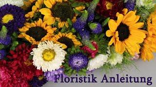 Floristik Anleitung Steckschale  Blumenfries mit Gartenblumen  Deko Ideen mit Flora-Shop