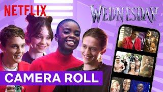 The Wednesday Cast Takes The Camera Roll Challenge  Netflix
