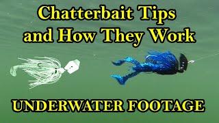 Chatterbait Fishing Lure Tips and How They Work Underwater Underwater Bass Fishing Lures