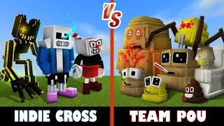 Indie Cross vs. Pou Bous Revenge  Minecraft Brainrot battle