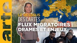 Flux migratoires  drames humains enjeux politiques – Le dessous des cartes  ARTE