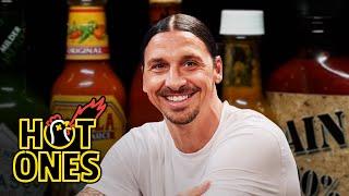 Zlatan Ibrahimović Gets Slide Tackled By Spicy Wings Hot Ones