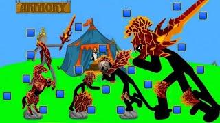 UPGRADE ALL ARMORY SUPER GIANT LAVA LEVEL 999999999 POWER  HACK STICK WAR LEGACY