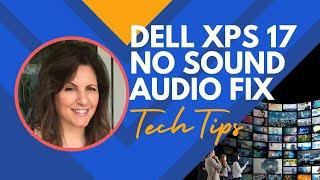 DELL XPS SOUND NOT WORKING #dellxps #nosound #soundfix