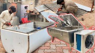 How Milk Chiller Tanks are Made From Stainless Steel Sheet  Bulk Milk Chiller Making For Dairy Farm