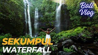 BALI vlog 7 Sekumpul Waterfall  Hidden Waterfall  Fiji Waterfall  North Bali Waterfalls