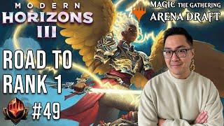 An Angel Rules The Skies  Mythic 49  Road To Rank 1  Modern Horizons 3 Draft  MTG Arena