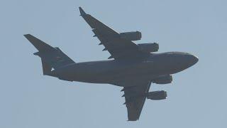 C-17 at California Capital Airshow. Saturday 2023. 4K 60fps.