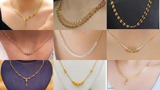 Beautiful Gold Necklace Design For Girls Light weight Daily Wear Gold Chain Design New Design 2022