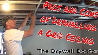 How to Hang Drywall from a Grid Drop Ceiling