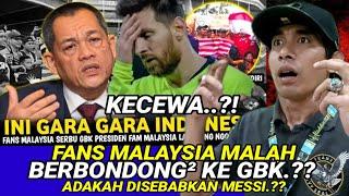 KECEWA SEKALI Fans MALAYSIA Malah Berbondong² ke GBK Nonton Timnas INDONESIA VS ARGENTINA  REACT