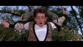 Ferris rushes home the running montage Ferris Buellers Day Off 1986